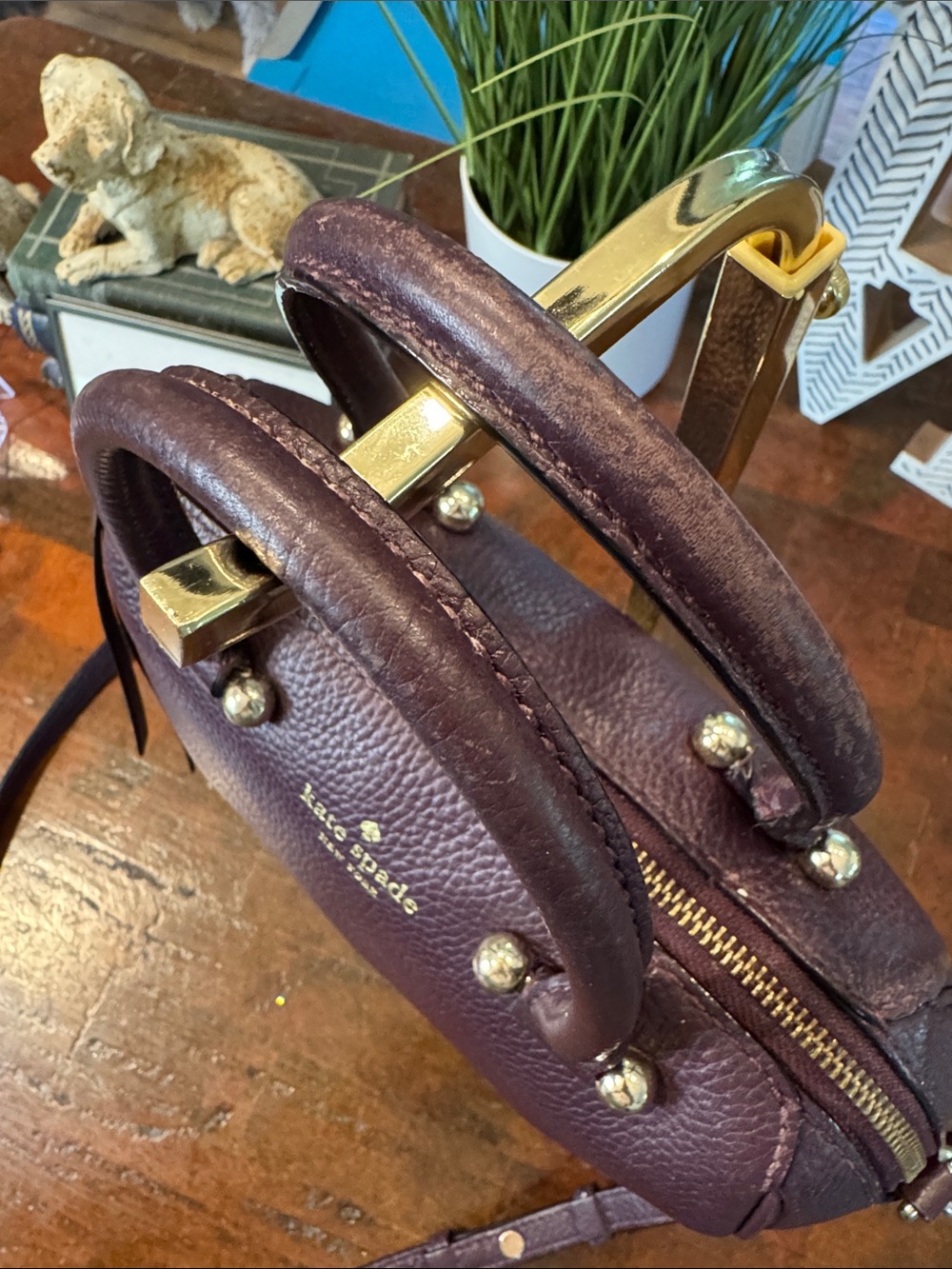 Kate Spade New York Charles Street "Mini Brantley" Leather Satchel - Picture 4 of 15